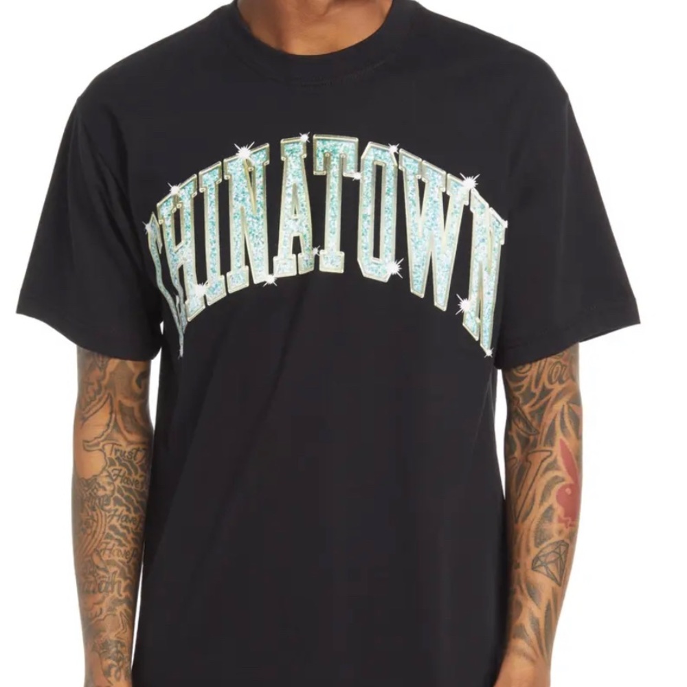 NWT Chinatown Market RARE PRE NAME-CHANGE, Sz XL bling arch logo